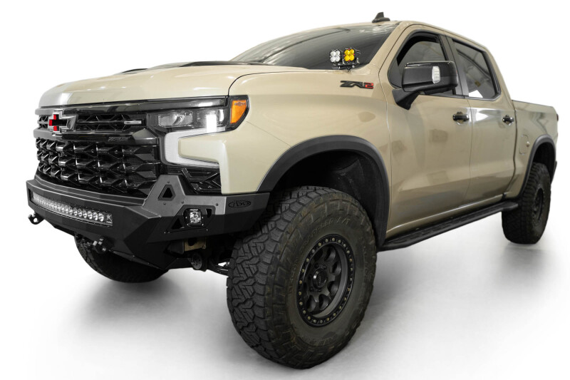Chevrolet Silverado 1500 ZR2 Bumper - Front - Addictive Desert Designs - Stealth Fighter - Hammer Black - `25-`26